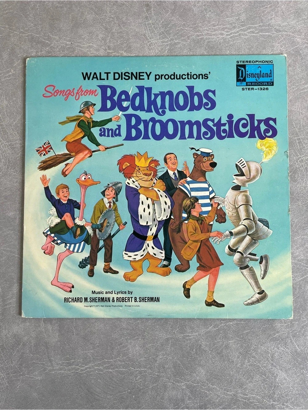 Vintage Disneyland Songs from Bedknobs and Broomsticks Vinyl Record Album